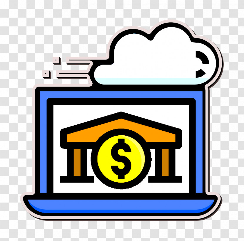 Fintech Icon Bank Icon Cashless Icon Transparent PNG