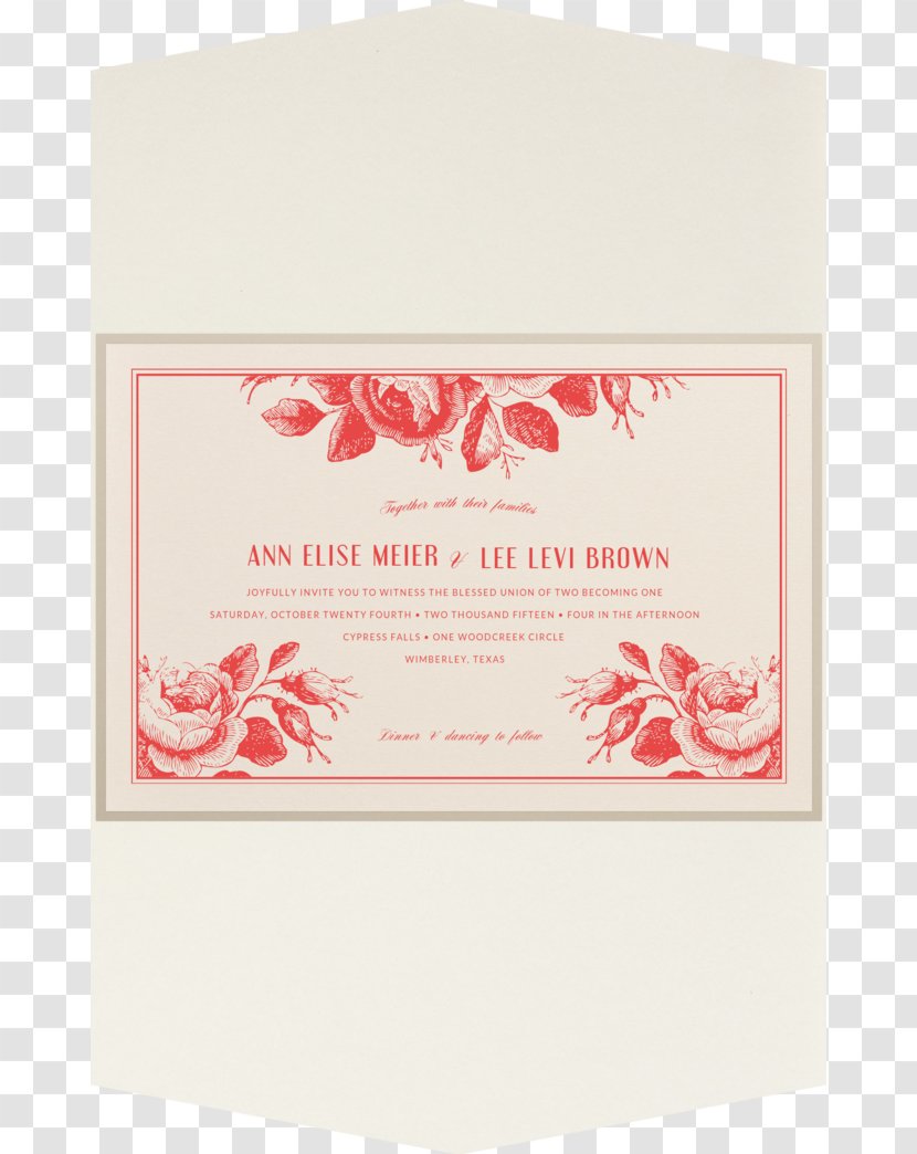 Calligraphy Mobile Phones Customer Font - Paper - Wedding Invitation Roses Transparent PNG
