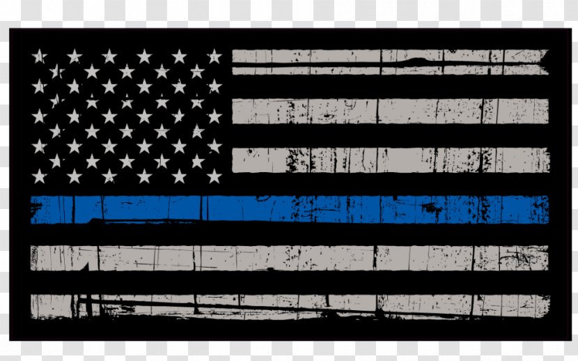Flag Of The United States Thin Blue Line Red - Brand Transparent PNG