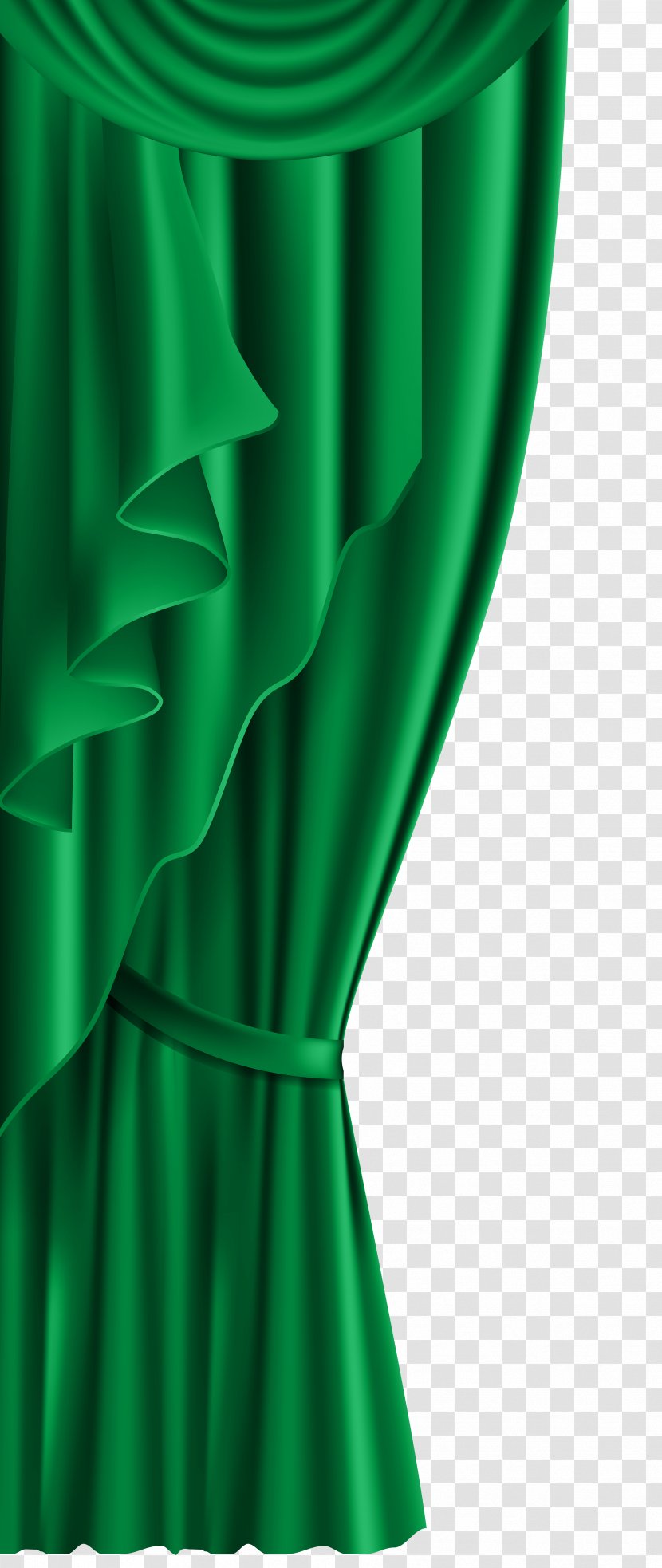 Clip Art - Green - GREEN CURTAIN Transparent PNG