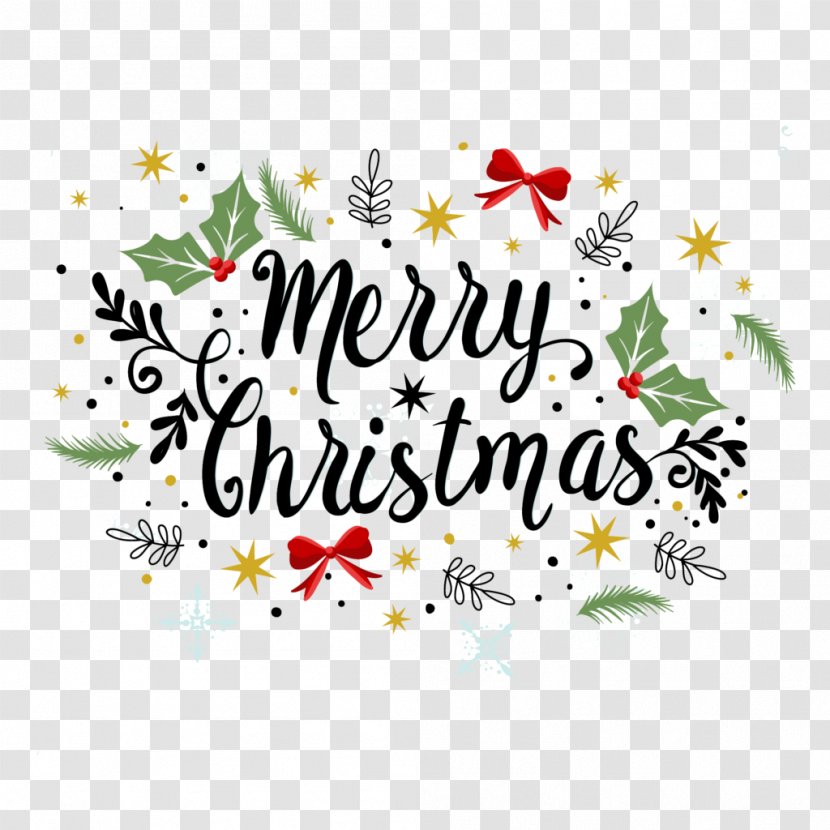 Merry Christmas Text - Card - Letters Transparent PNG