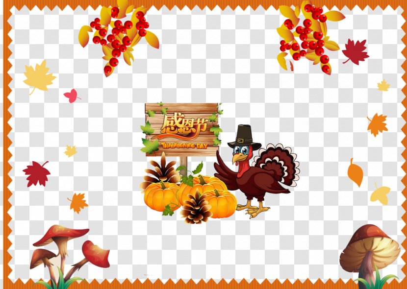 Turkey Thanksgiving Day Pumpkin Clip Art - Free Buckle Material Transparent PNG