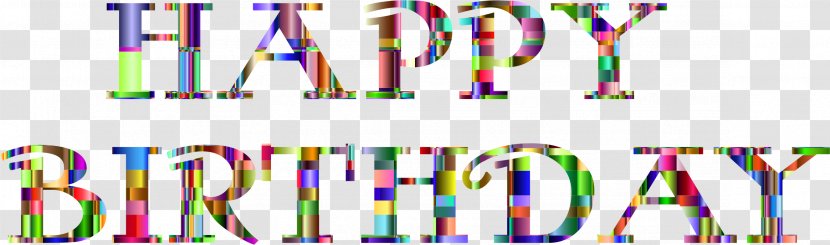 Typography Font - Happy Birthday Transparent PNG