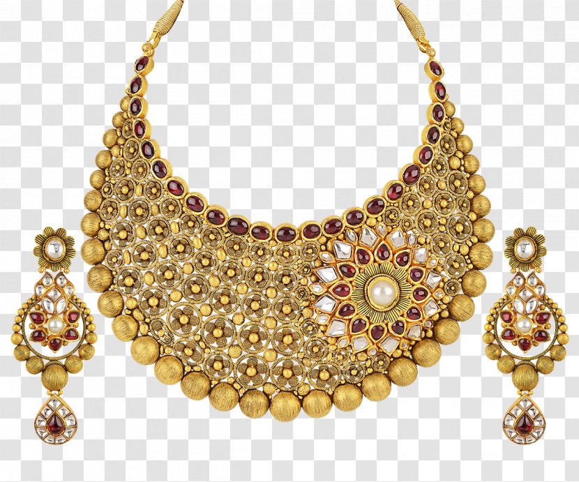 Earring Jewellery Necklace Gold Pearl - Gemstone Transparent PNG