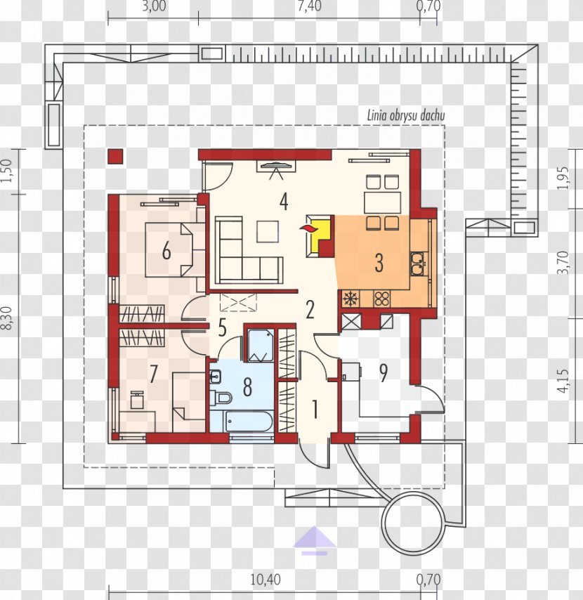 Square Meter House Project Architectural Engineering Plan Transparent PNG