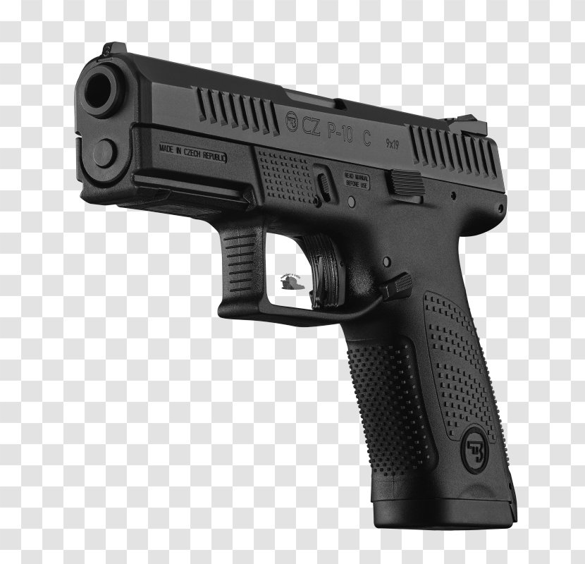 CZ P-10 C Pistol Glock Firearm .40 S&W - Weapon - Handgun Transparent PNG