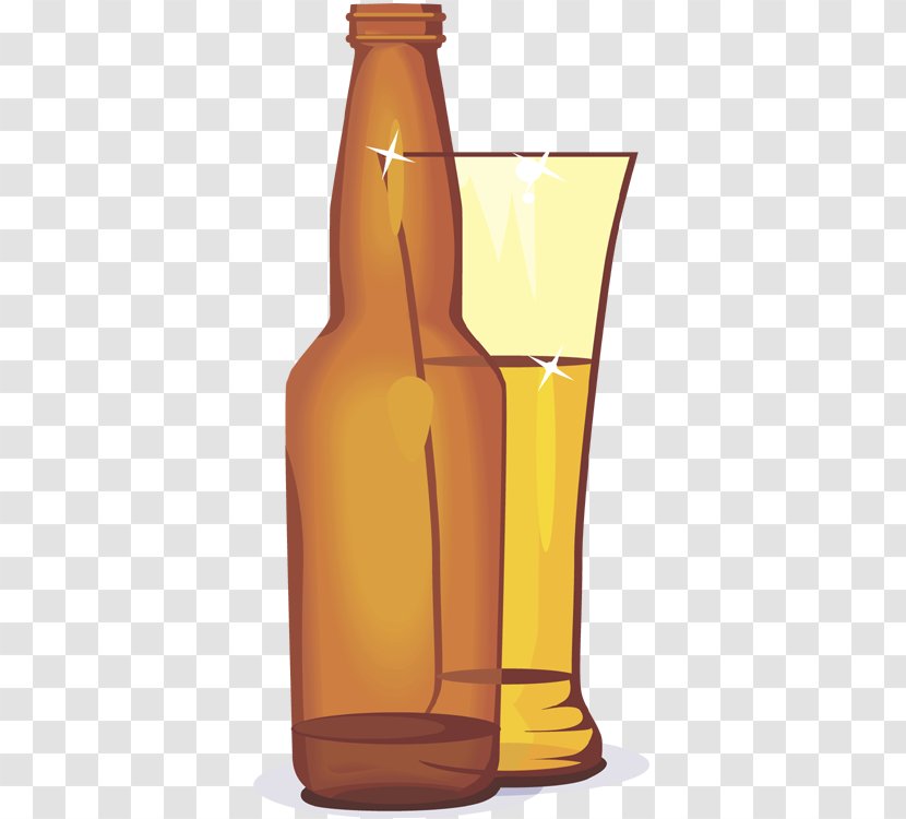 Glass Bottle Beer Glasses Pint Transparent PNG