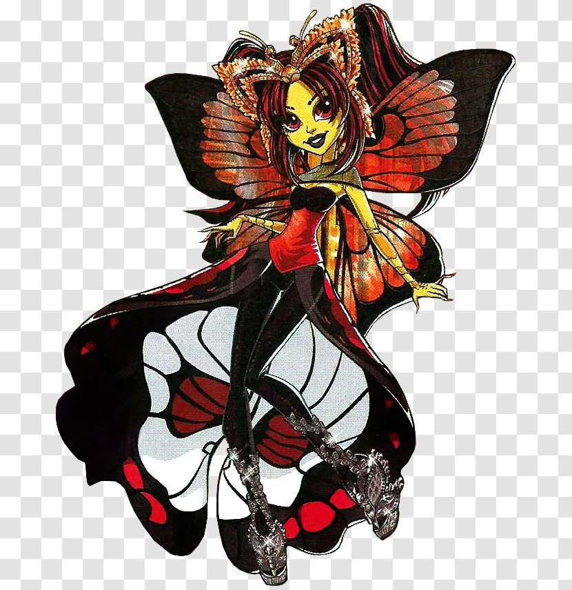 Monster High Boo York Luna Mothews Doll Toy OOAK - Insect - Mo Nsterhigh Transparent PNG