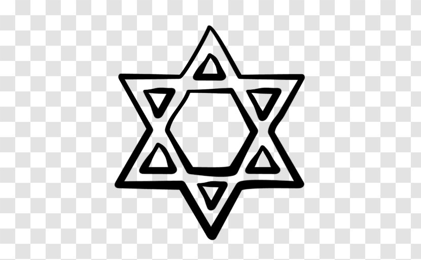 Star Of David Judaism - Silhouette Transparent PNG