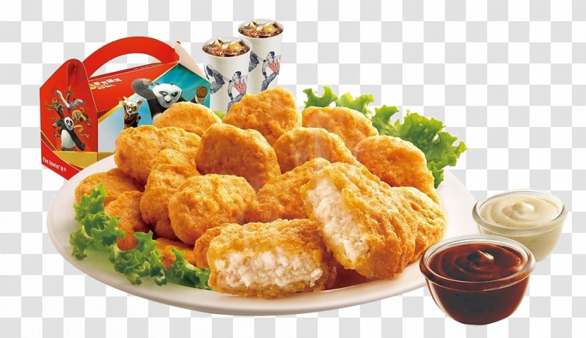 Chicken Nugget Hamburger Fried Fast Food - Croquette - A Pieces Transparent PNG