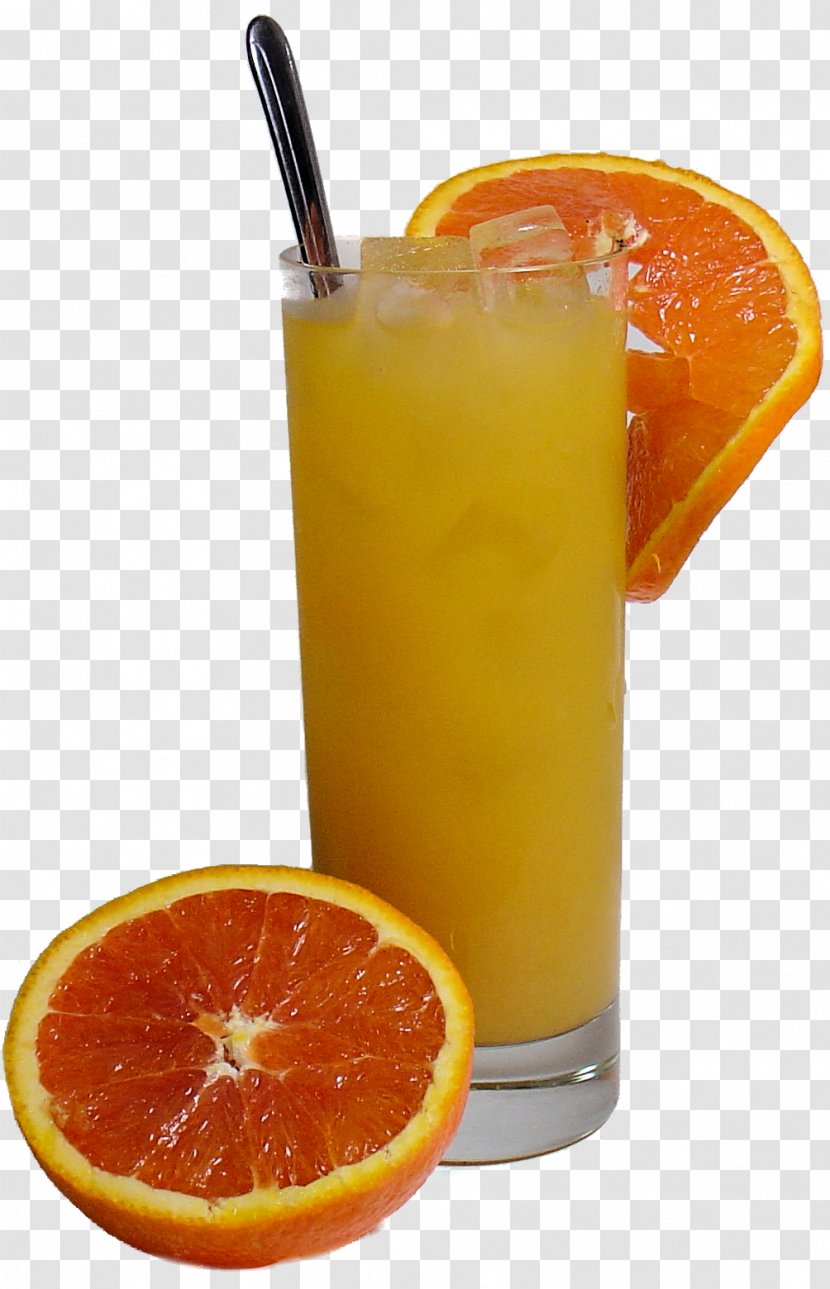 Orange Juice Fizzy Drinks Soft Drink - Mai Tai Transparent PNG
