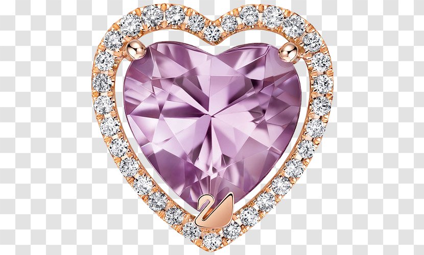 Swarovski AG Jewellery Necklace Ring Diamond - Body Jewelry - Heart Pendant Transparent PNG