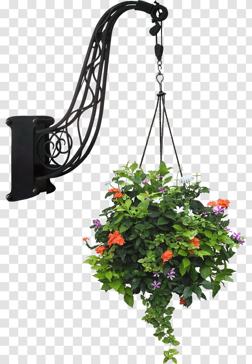 Garden Flowerpot Plants Basket - Stainless Steel - Flower Transparent PNG