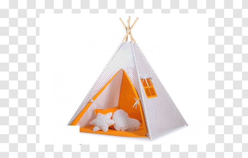 Tent Tipi Throw Pillows Wigwam Child - Orange - Casinha Transparent PNG