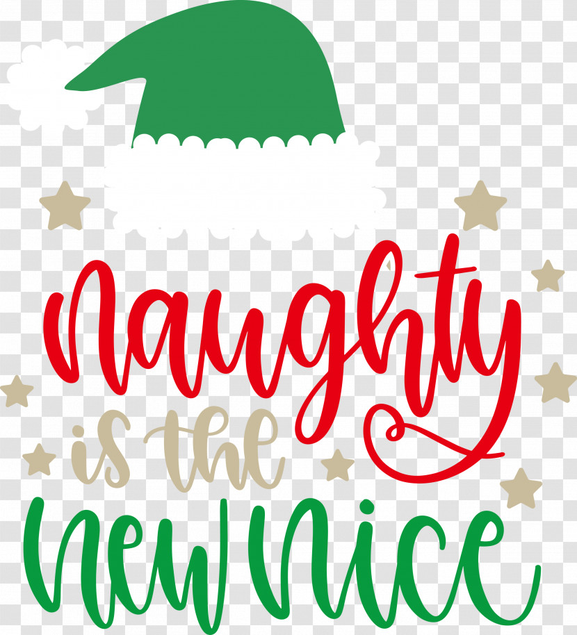 Naughty Is The New Nice Naughty Christmas Transparent PNG