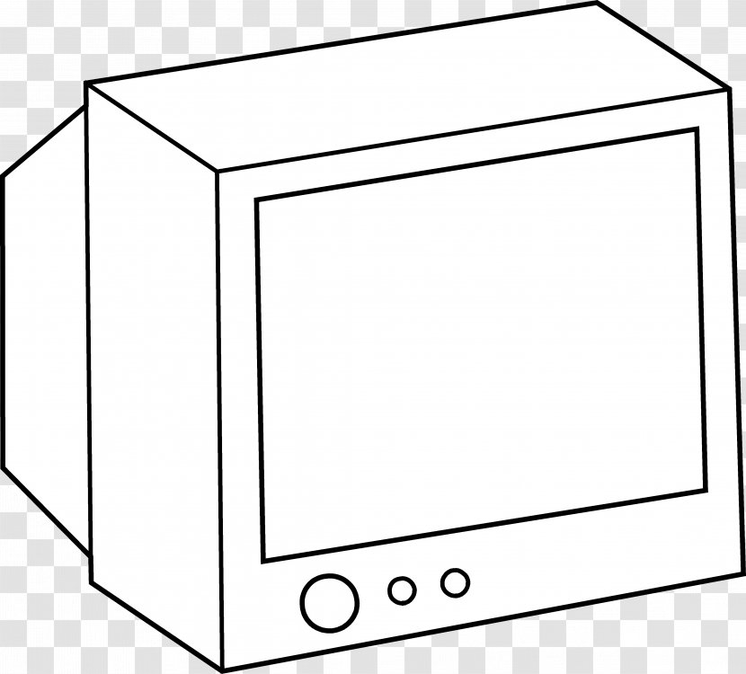 Television Black And White Clip Art - Furniture Transparent PNG