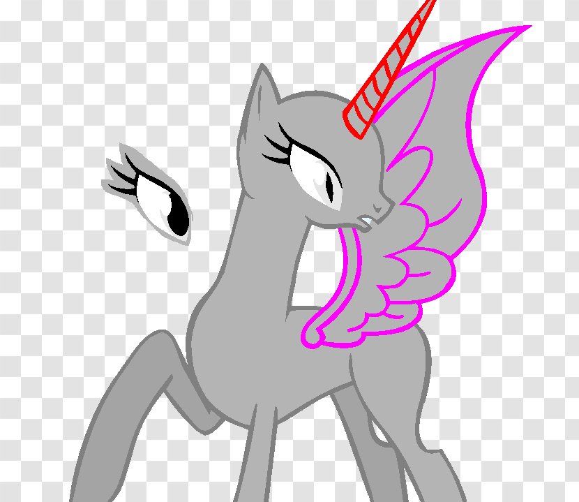 Princess Luna My Little Pony Rarity DeviantArt - Silhouette - Long Deer Transparent PNG