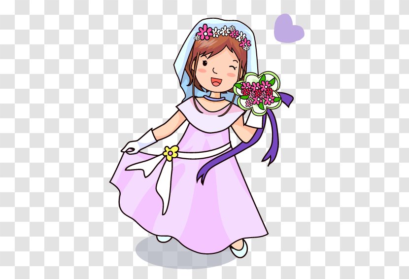 Cartoon Bride Clip Art - Tree Transparent PNG