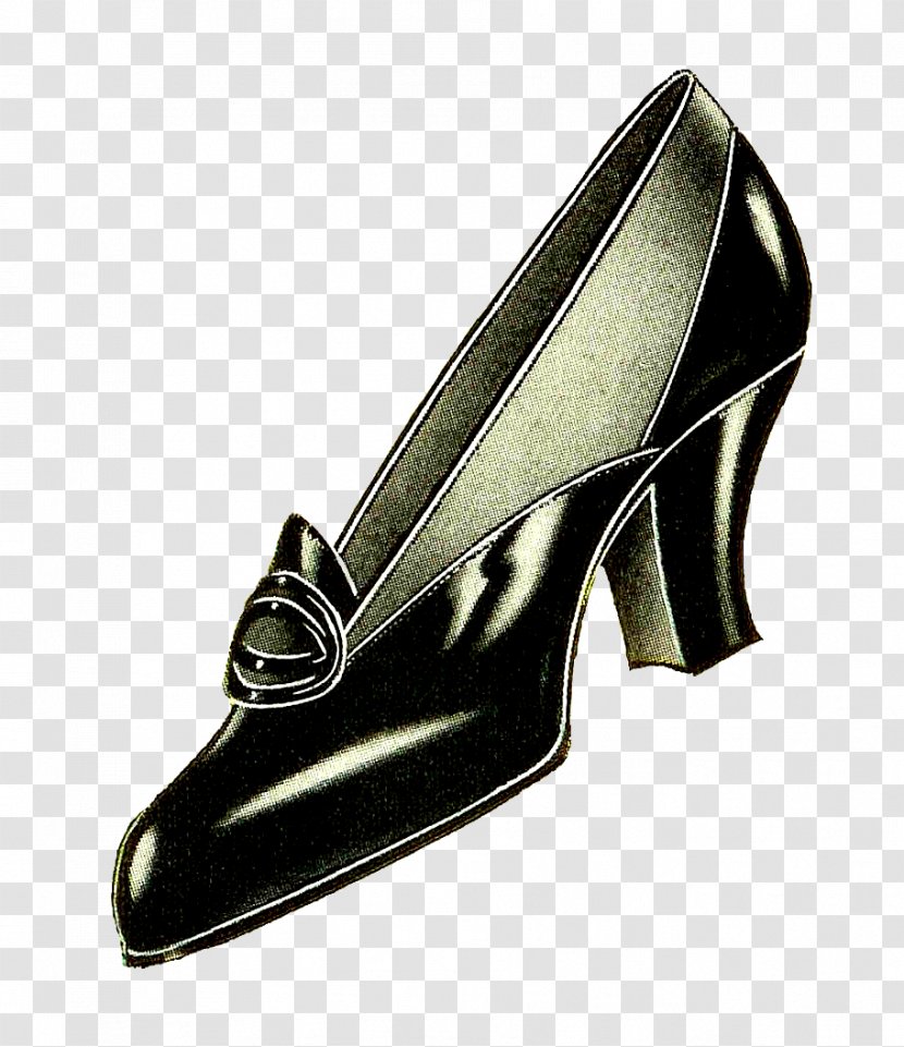 Vintage Clothing Court Shoe High-heeled Footwear Clip Art - Women Shoes Transparent PNG
