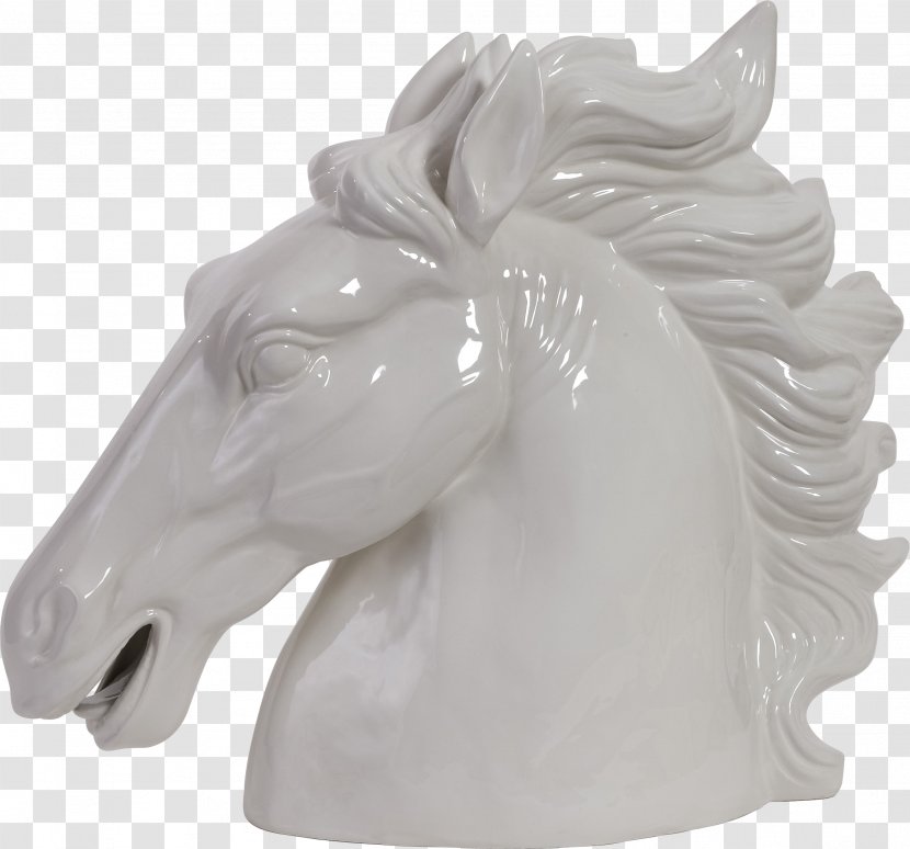 Horse Sculpture Bit Bust Equestrian - Pink Stallion Transparent PNG
