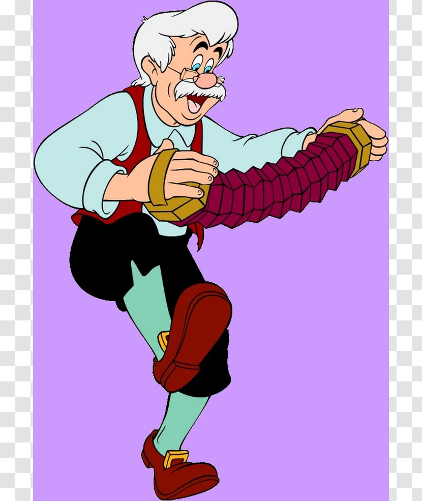 Geppetto Jiminy Cricket Figaro Land Of Toys - Male Transparent PNG