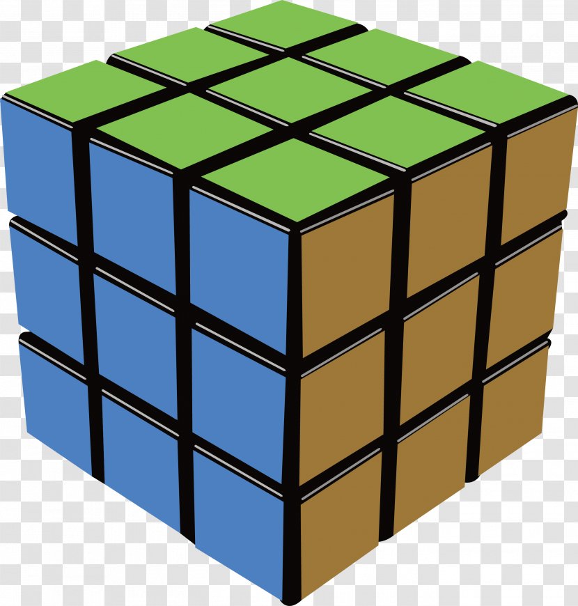 Rubiks Cube Three-dimensional Space Game Clip Art - Puzzle - Vector Element Transparent PNG