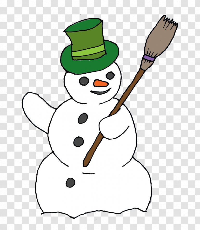 Snowman Broom Clip Art - Artwork - Cliparts Transparent PNG