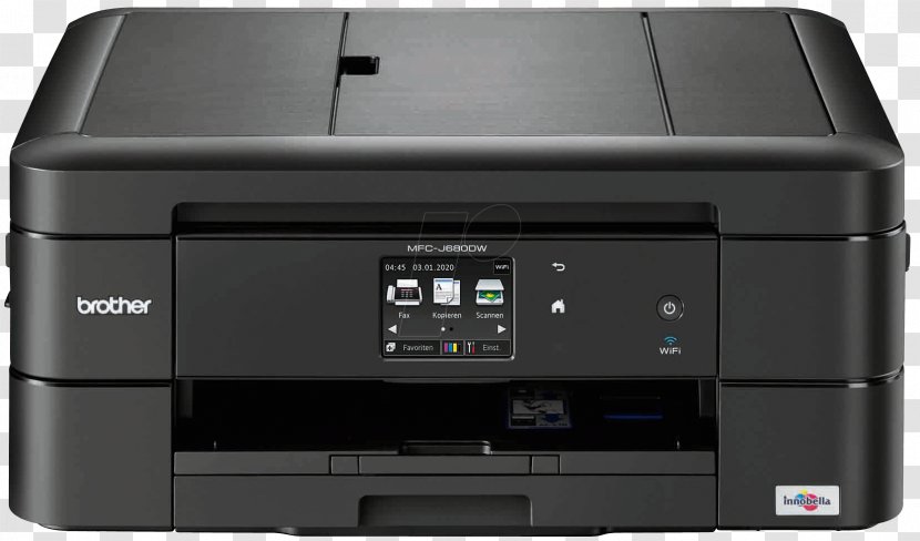 Paper Multi-function Printer Inkjet Printing Brother Industries Transparent PNG