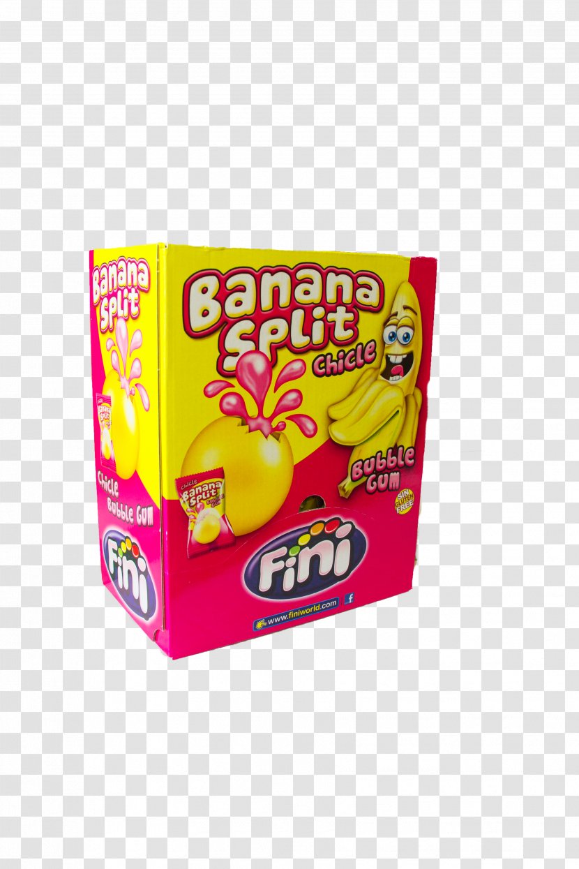 Banana Split Bubblegums (Fini) 200 Count Candy Snack Transparent PNG