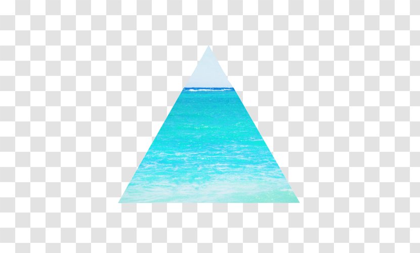 Blue Triangle Turquoise Sky - Landscape Transparent PNG