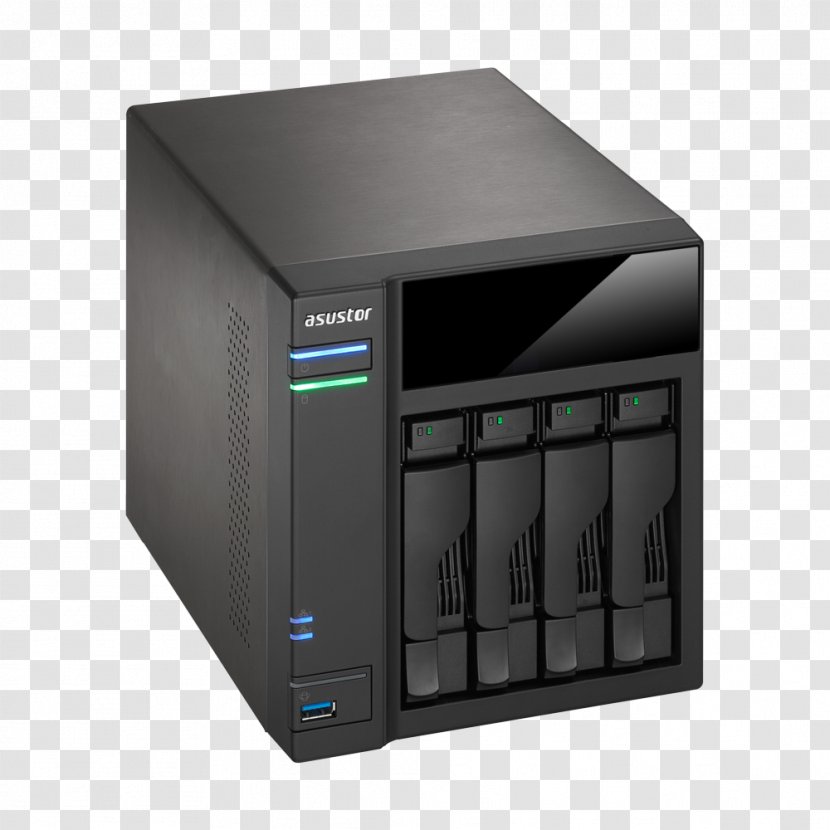 Network Storage Systems ASUSTOR Inc. Serial ATA NAS ESATAp - Technology - Sever Transparent PNG