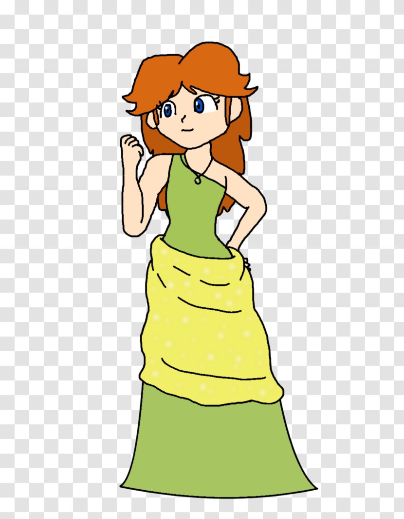 Princess Daisy Common Dress DeviantArt - Heart - Comic Cover Transparent PNG