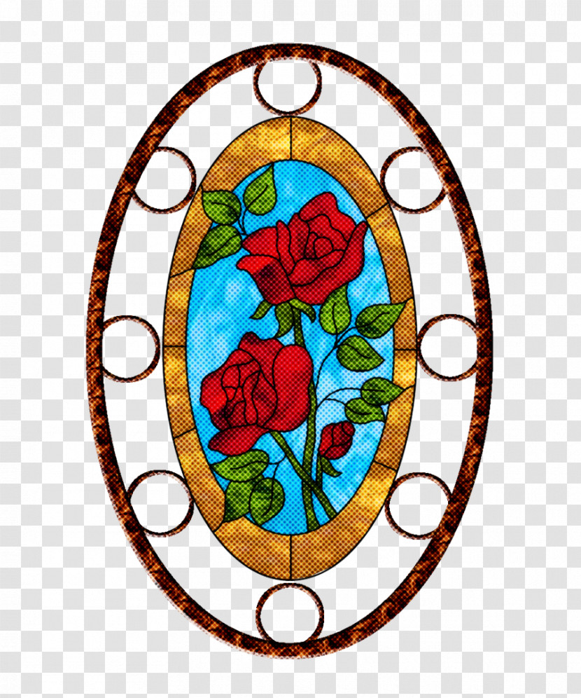 Stained Glass Glass Window Oval Circle Transparent PNG