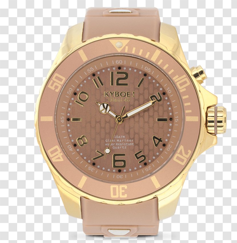 Watch Kyboe Gold Sand Stainless Steel Transparent PNG