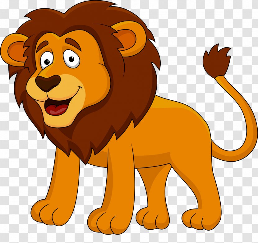 Lion Cartoon Royalty-free Clip Art - Royaltyfree - Smiling Transparent PNG
