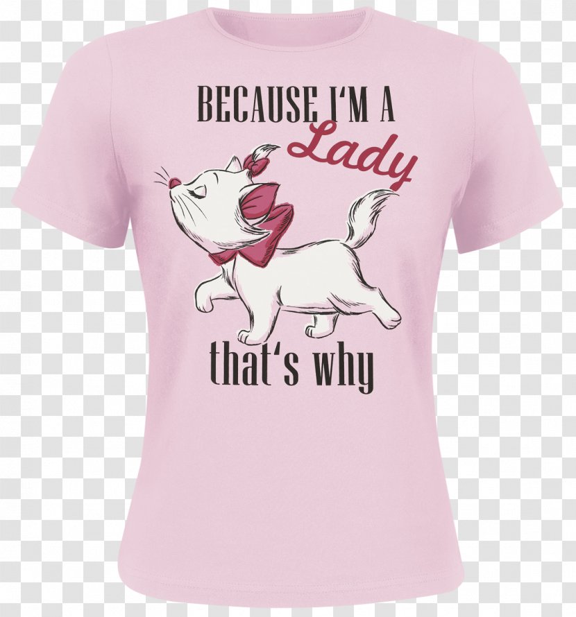 T-shirt I'm A Lady Sleeve Clothing - Aristocats Transparent PNG