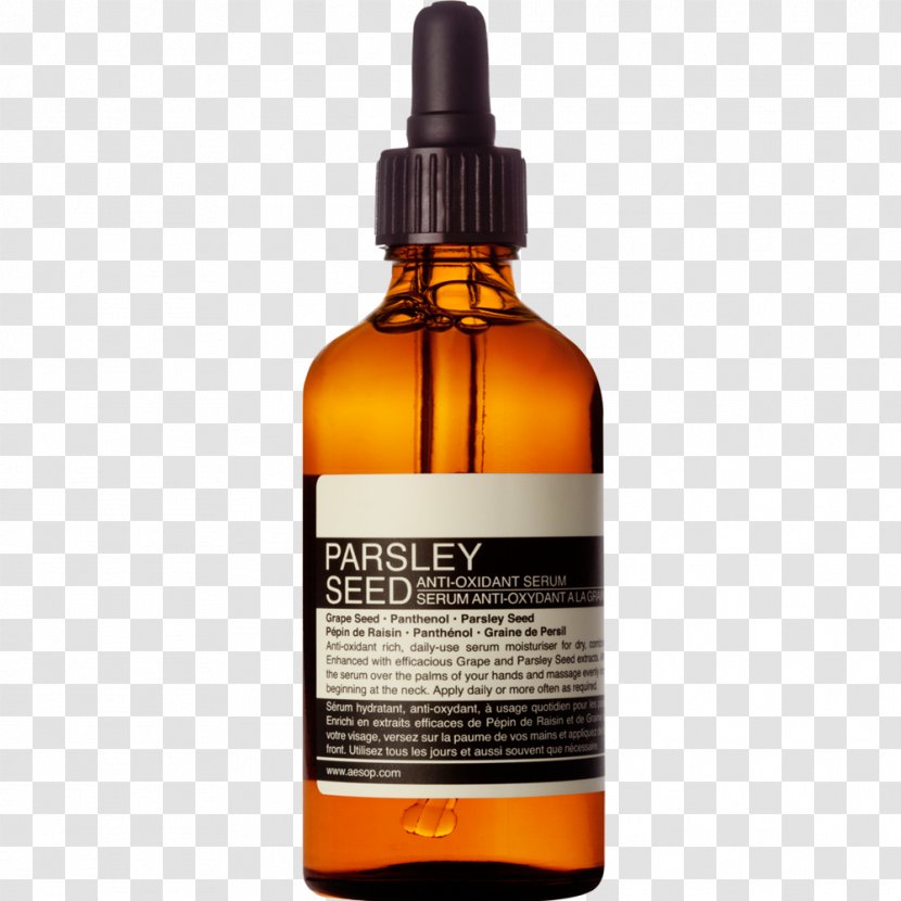 Aesop Parsley Seed Anti-Oxidant Serum Oil Free Facial Hydrating Skin Care Antioxidant Transparent PNG