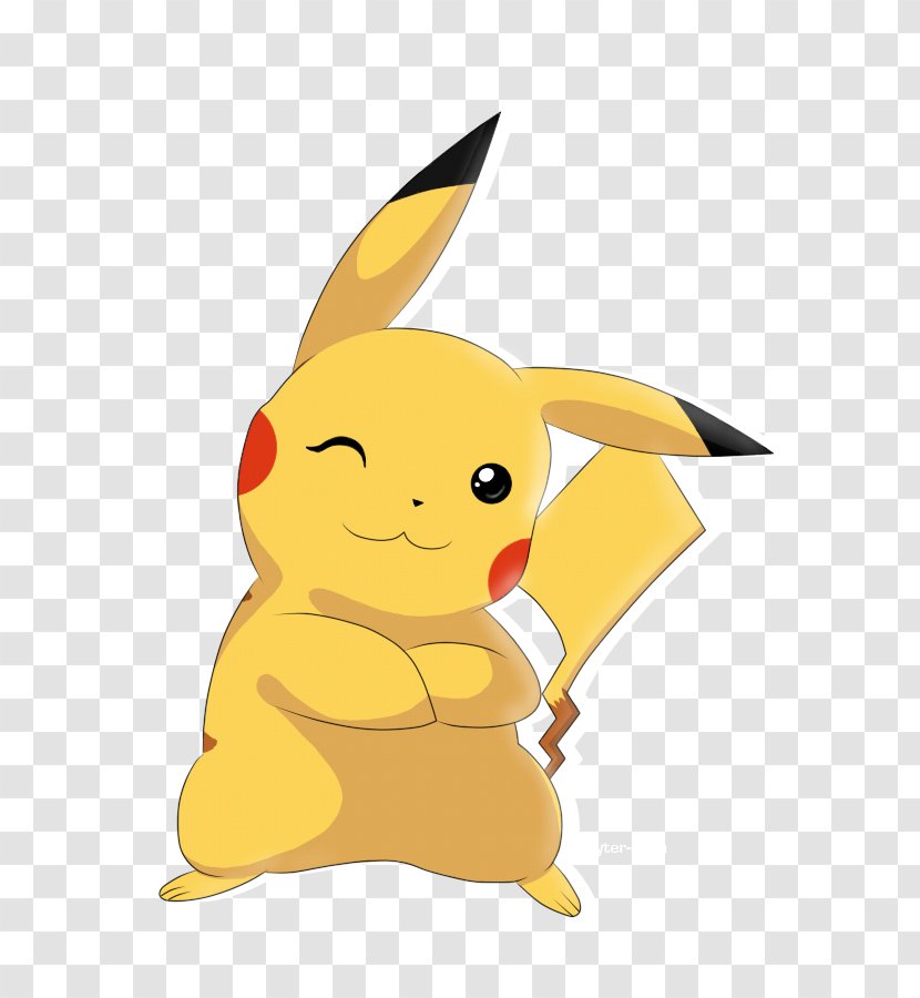 Art Vertebrate Clip - Cartoon - Pikachu Transparent PNG