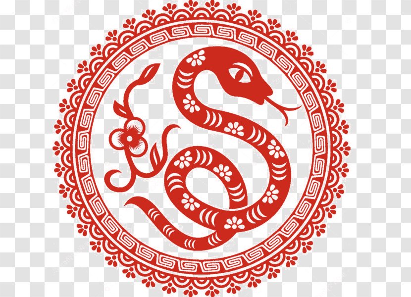 Snake Chinese New Year Zodiac Clip Art - Flower Transparent PNG