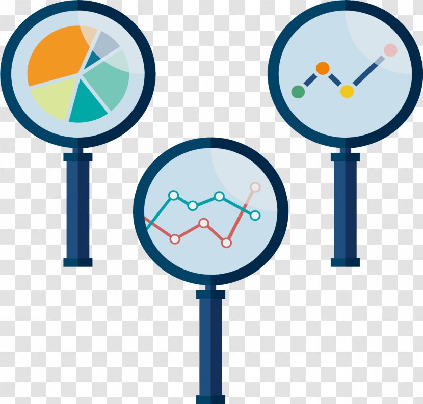 Magnifying Glass Data Analysis Statistics - Technology Transparent PNG