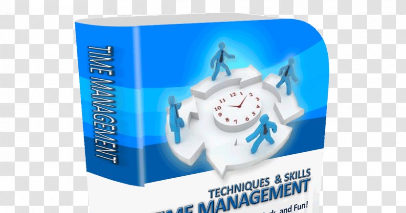 Brand Time Management Water Font - 3D Software Box Transparent PNG