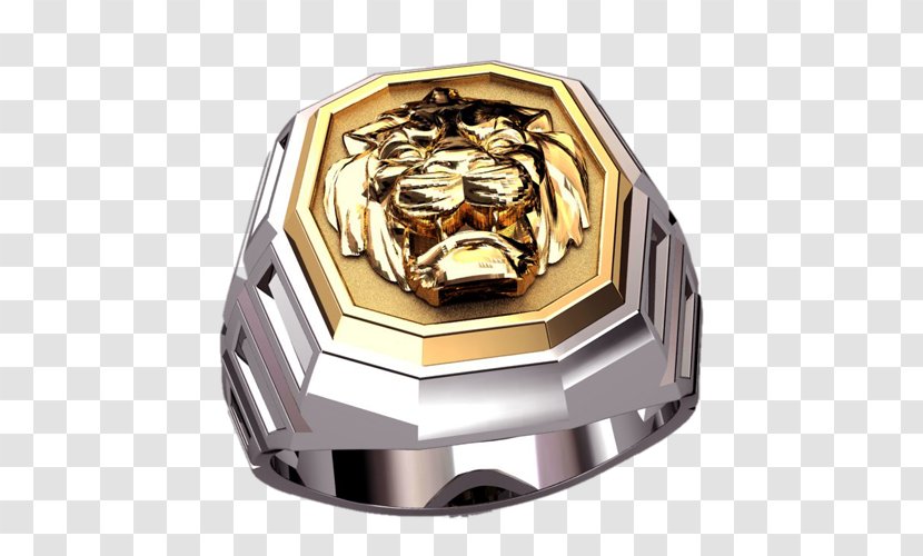 Ring Tiger Gold Silver Chevalière - Fineness Transparent PNG