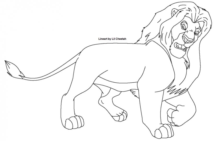 Nala Simba Mufasa Lion Cheetah - Drawings Images Transparent PNG