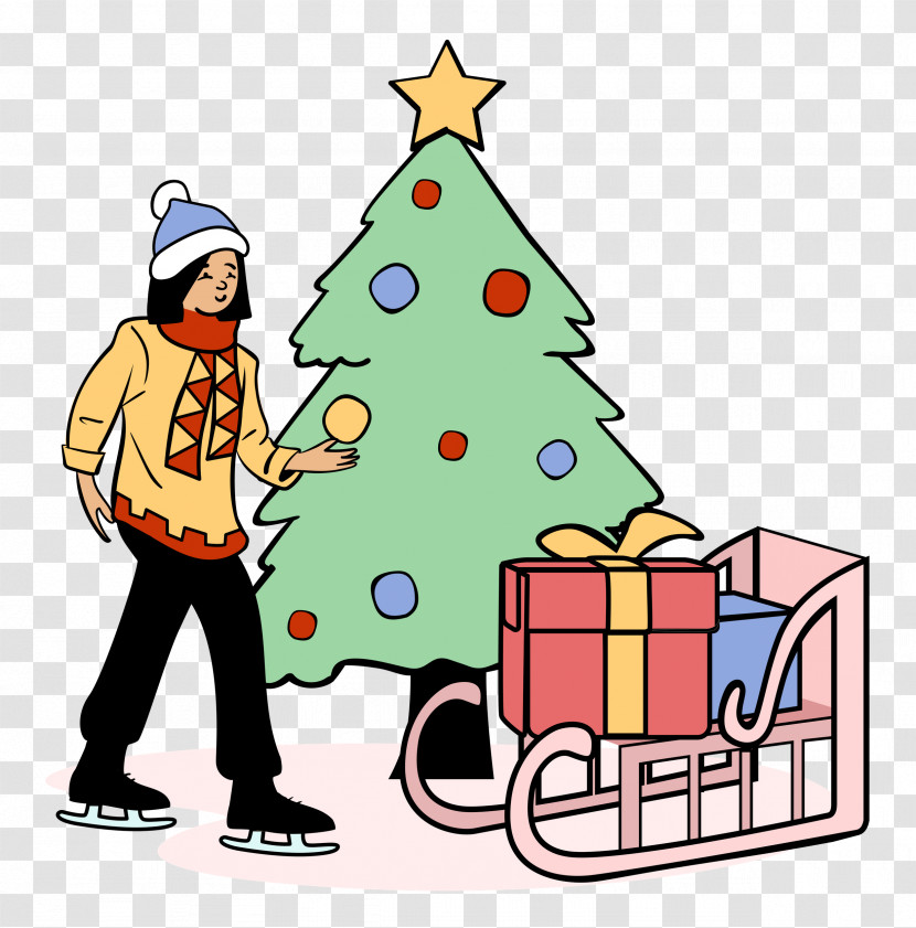 Christmas Christmas Tree Gifts Transparent PNG