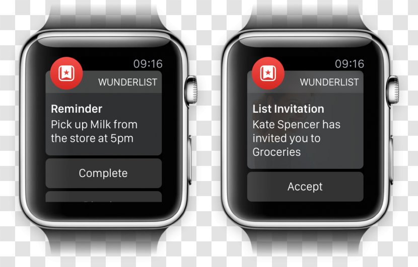 Wunderlist Apple Watch App Store Smartwatch - Communication Transparent PNG