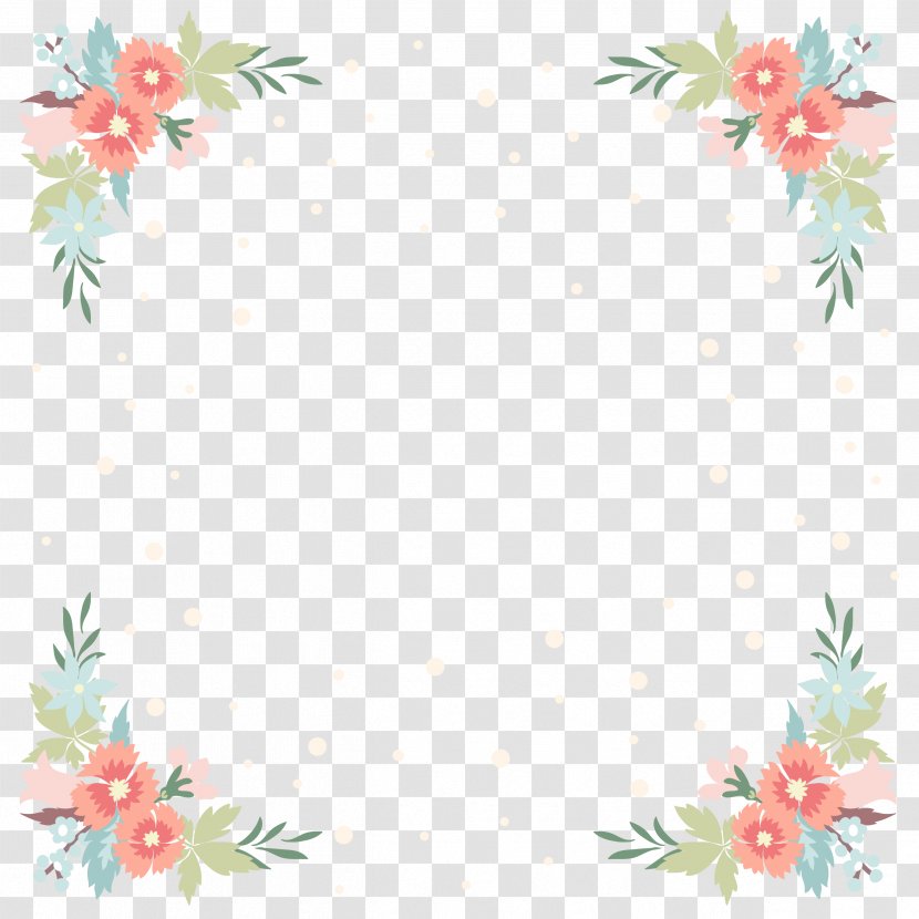 Wedding Invitation Flower Android - Flora - Beautiful Border Transparent PNG