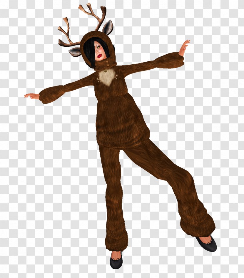 Reindeer Costume - Jumping Deers Transparent PNG