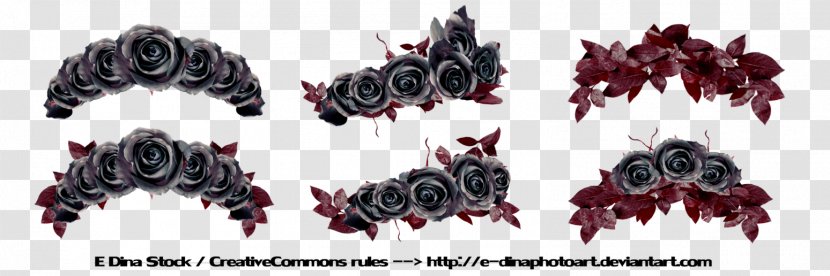 Black Rose Flower Crown - Information - Goth Transparent PNG
