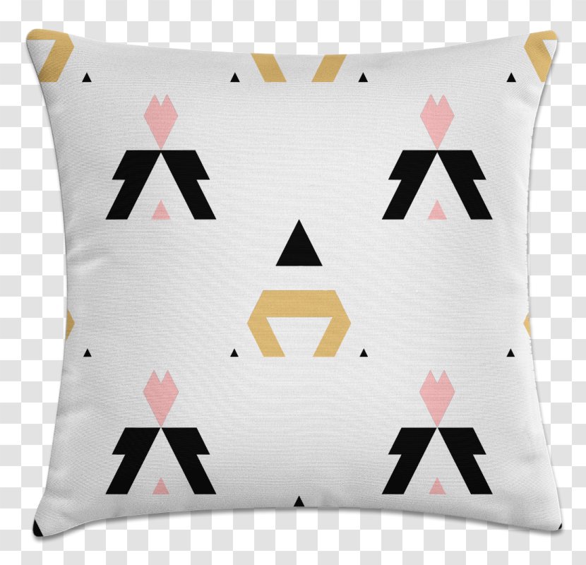 Throw Pillows Cushion Oca House - Interior Design Services - Geometric Wolf Transparent PNG