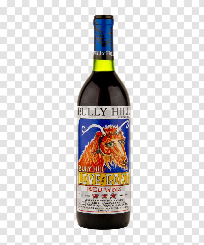 Bully Hill Vineyards Red Wine Liqueur Liquor - Bottle - Goat Cart Michigan Transparent PNG